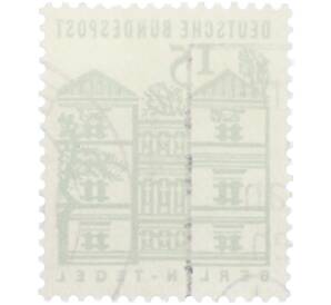Почтовая марка 15 пфеннигов 1964 года Западная Германия (ФРГ) «Берлин-Тегель» — Фото №2