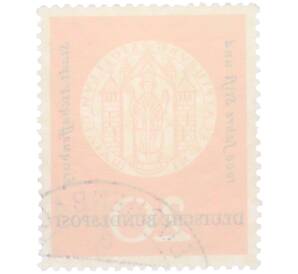 Почтовая марка 20 пфеннигов 1957 года Западная Германия (ФРГ) «Городская печать Ашаффенбурга» — Фото №2