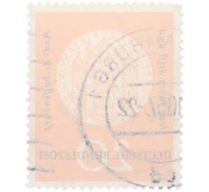 Почтовая марка 20 пфеннигов 1957 года Западная Германия (ФРГ) «Городская печать Ашаффенбурга» — Фото №2