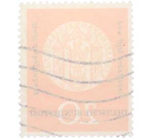 Почтовая марка 20 пфеннигов 1957 года Западная Германия (ФРГ) «Городская печать Ашаффенбурга» — Фото №2