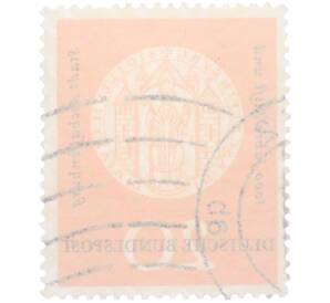 Почтовая марка 20 пфеннигов 1957 года Западная Германия (ФРГ) «Городская печать Ашаффенбурга» — Фото №2