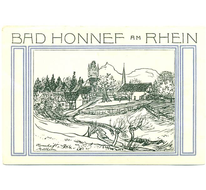 Банкнота 50 пфеннигов 1921 года Германия — Бад-Хоннеф (Нотгельд) (Артикул: K10-12483) — Фото №1