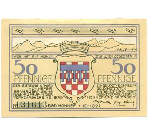 50 пфеннигов 1921 года Германия — Бад-Хоннеф (Нотгельд)