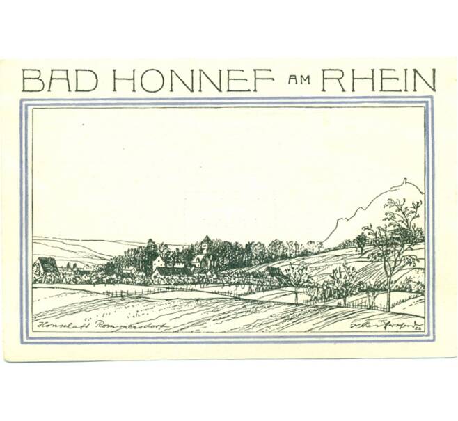 Банкнота 50 пфеннигов 1921 года Германия — Бад-Хоннеф (Нотгельд) (Артикул: K10-12486) — Фото №2