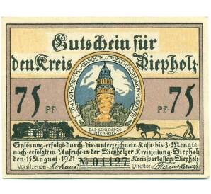 75 пфеннигов 1921 года Германия — Дипхольц (Нотгельд) — Фото №1