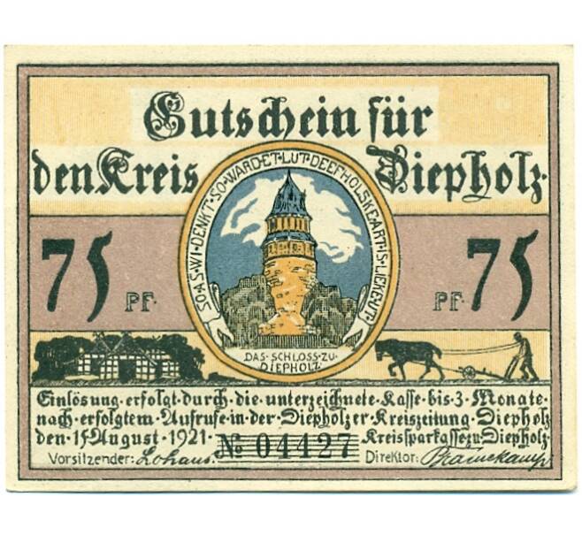 Банкнота 75 пфеннигов 1921 года Германия — Дипхольц (Нотгельд) (Артикул: K10-12489) — Фото №1
