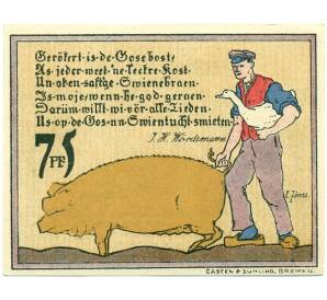 75 пфеннигов 1921 года Германия — Дипхольц (Нотгельд) — Фото №2