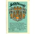 Банкнота 50 пфеннигов 1921 года Германия — Кривиц (Нотгельд) (Артикул: K10-12497) — Фото №2