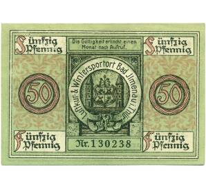 50 пфеннигов 1921 года Германия — Ильменау (Нотгельд) — Фото №1