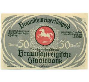 50 пфеннигов 1921 года Германия — Брауншвейг (Нотгельд)