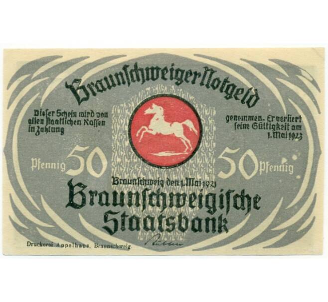 Банкнота 50 пфеннигов 1921 года Германия — Брауншвейг (Нотгельд) (Артикул: K10-12525) — Фото №1