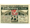 Банкнота 25 пфеннигов 1921 года Германия — Фюрстенберг (Нотгельд) (Артикул: K10-12529) — Фото №1