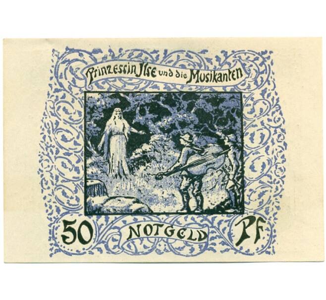 Банкнота 50 пфеннигов 1921 года Германия — Франкенхаузен (Нотгельд) (Артикул: K10-12536) — Фото №2