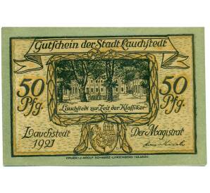 50 пфеннигов 1921 года Германия — Лаухштедт (Нотгельд) — Фото №2