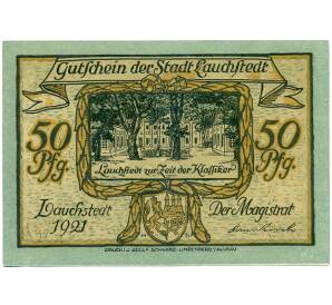 50 пфеннигов 1921 года Германия — Лаухштедт (Нотгельд) — Фото №2