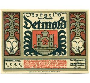 50 пфеннигов 1921 года Германия — Детмольд (Нотгельд)