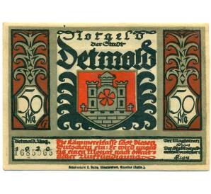 50 пфеннигов 1921 года Германия — Детмольд (Нотгельд)