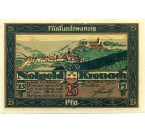 25 пфеннигов 1921 года Германия — Кронах (Нотгельд)