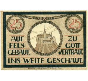 25 пфеннигов 1921 года Германия — Лауэнштайн (Нотгельд) — Фото №1