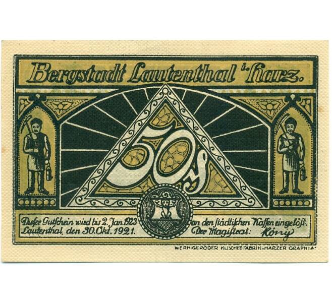 Банкнота 50 пфеннигов 1921 года Германия — Лаутенталь (Нотгельд) (Артикул: K10-12579) — Фото №1