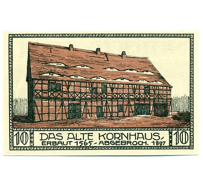 Банкнота 10 пфеннигов 1921 года Германия — Биттерфельд (Нотгельд) (Артикул: K10-12599) — Фото №2