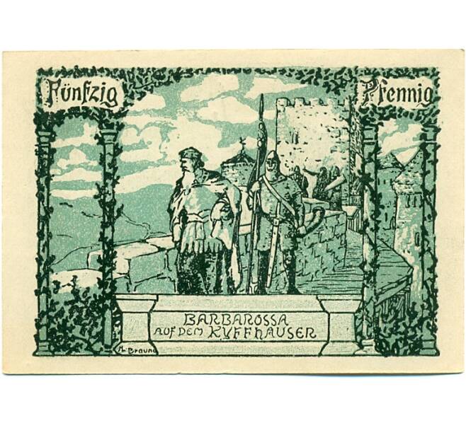 Банкнота 50 пфеннигов 1921 года Германия — Франкенхаузен (Нотгельд) (Артикул: K10-12600) — Фото №2