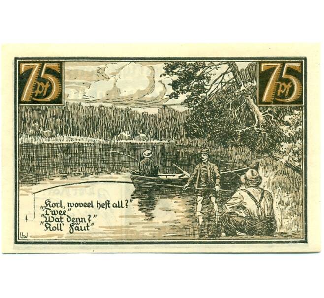 Банкнота 75 пфеннигов 1921 года Германия — Фюрстенберг (Нотгельд) (Артикул: K10-12603) — Фото №2