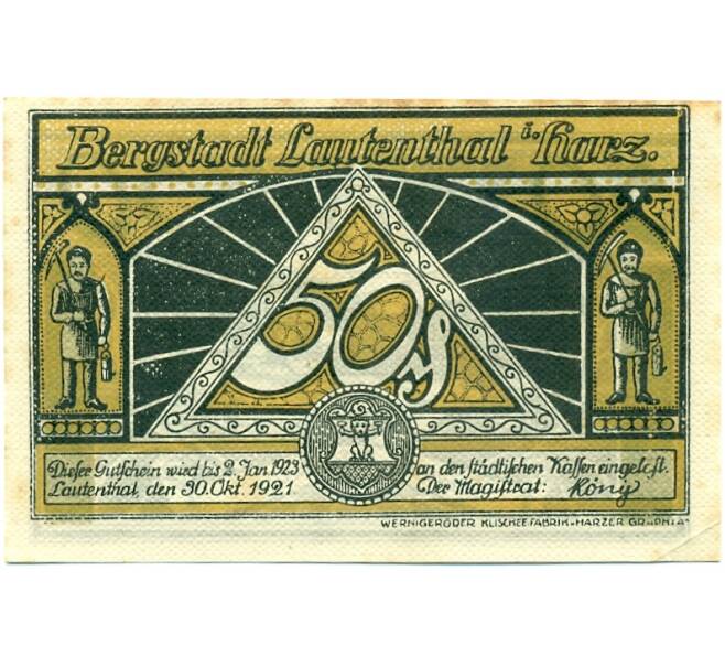 Банкнота 50 пфеннигов 1921 года Германия — Лаутенталь (Нотгельд) (Артикул: K10-12608) — Фото №1