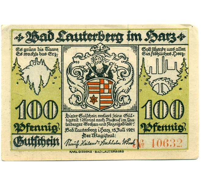 Банкнота 100 пфеннигов 1921 года Германия — Бад-Лаутерберг (Нотгельд) (Артикул: K10-12612) — Фото №2