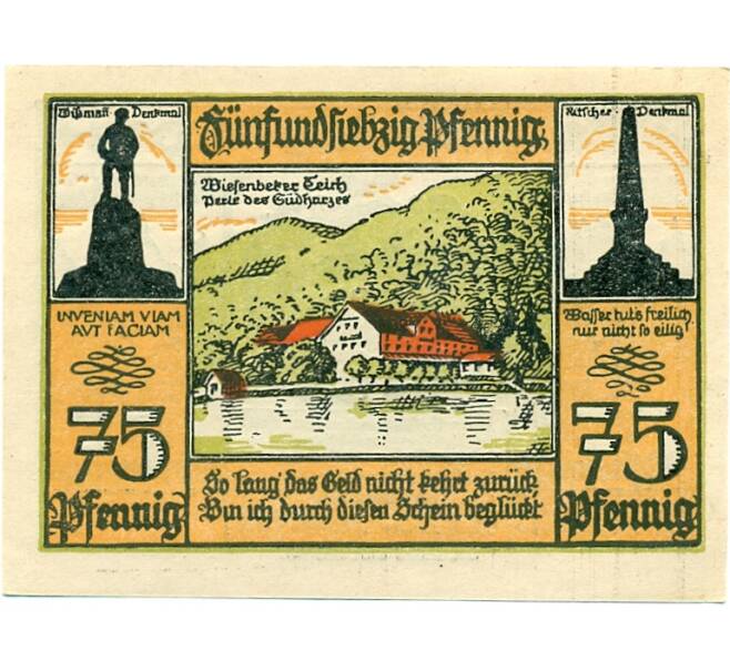 Банкнота 75 пфеннигов 1921 года Германия — Бад-Лаутерберг (Нотгельд) (Артикул: K10-12613) — Фото №1