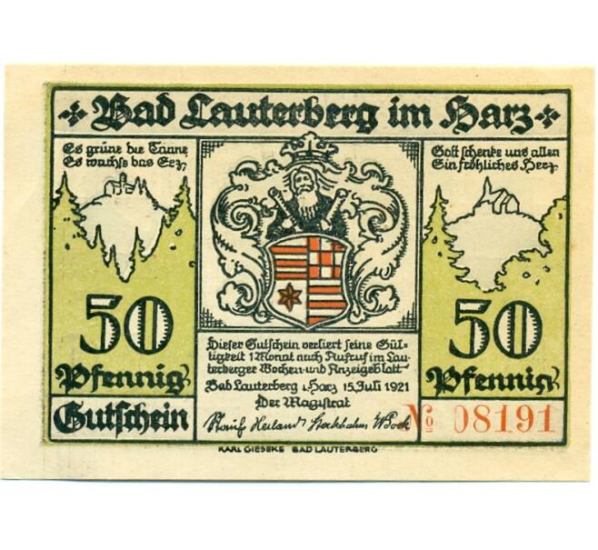 Банкнота 50 пфеннигов 1921 года Германия — Бад-Лаутерберг (Нотгельд) (Артикул: K10-12614) — Фото №2