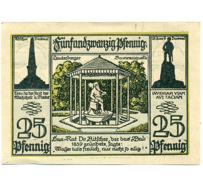 Банкнота 25 пфеннигов 1921 года Германия — Бад-Лаутерберг (Нотгельд) (Артикул: K10-12615) — Фото №1
