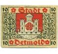 Банкнота 10 пфеннигов 1920 года Германия — Детмольд (Нотгельд) (Артикул: K10-12616) — Фото №2