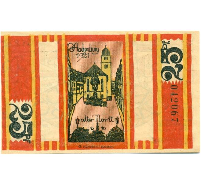 Банкнота 25 пфеннигов 1921 года Германия — Хахенбург (Нотгельд) (Артикул: K10-12627) — Фото №2