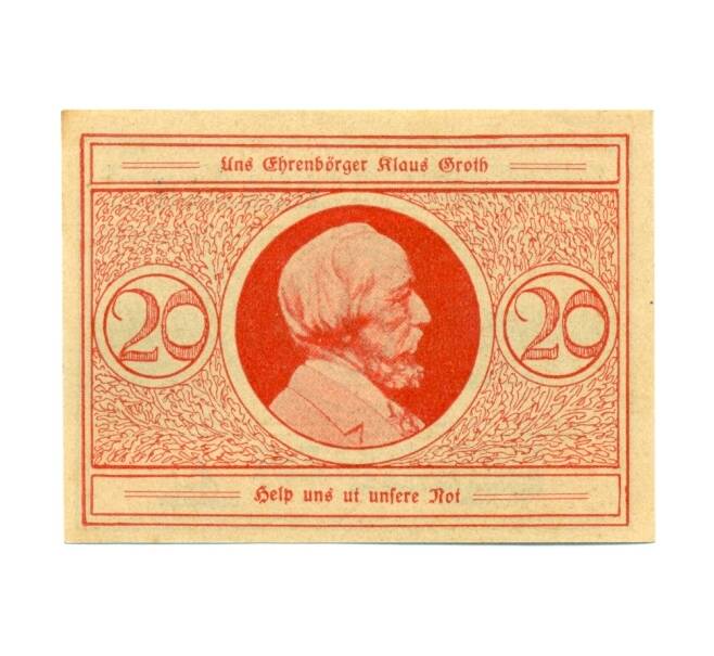 Банкнота 20 пфеннигов 1921 года Германия — Хайде (Нотгельд) (Артикул: K10-12633) — Фото №1