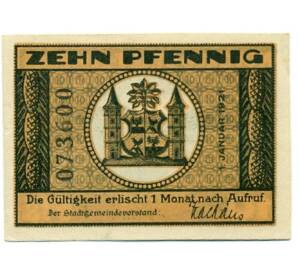 10 пфеннигов 1921 года Германия — Ильменау (Нотгельд) — Фото №2