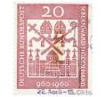 Почтовая марка 20 пфеннигов 1960 года Западная Германия (ФРГ) «1000-летие епископов Бернварду и Годехарду» (Артикул: T11-36421) — Фото №1