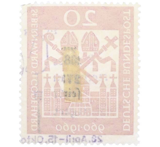 Почтовая марка 20 пфеннигов 1960 года Западная Германия (ФРГ) «1000-летие епископов Бернварду и Годехарду» (Артикул: T11-36421) — Фото №2