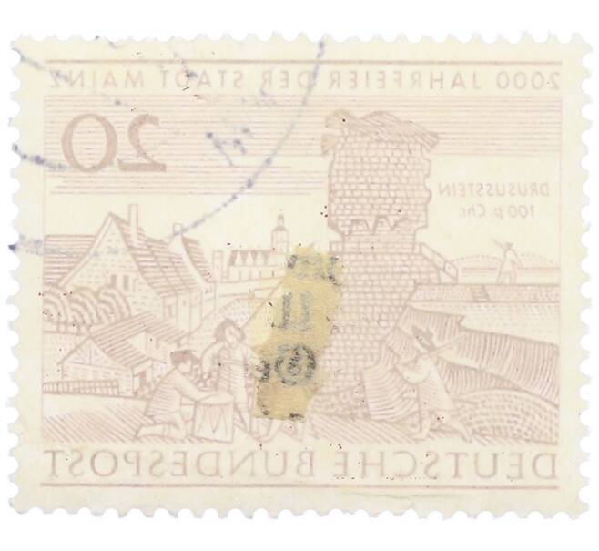 Почтовая марка 20 пфеннигов 1962 года Западная Германия (ФРГ) «2000-летие города Майнца» (Артикул: T11-36436) — Фото №2