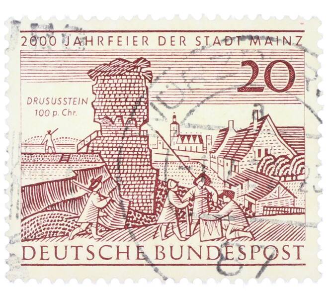 Почтовая марка 20 пфеннигов 1962 года Западная Германия (ФРГ) «2000-летие города Майнца» (Артикул: T11-36437) — Фото №1