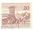 Почтовая марка 20 пфеннигов 1962 года Западная Германия (ФРГ) «2000-летие города Майнца» (Артикул: T11-36438) — Фото №1