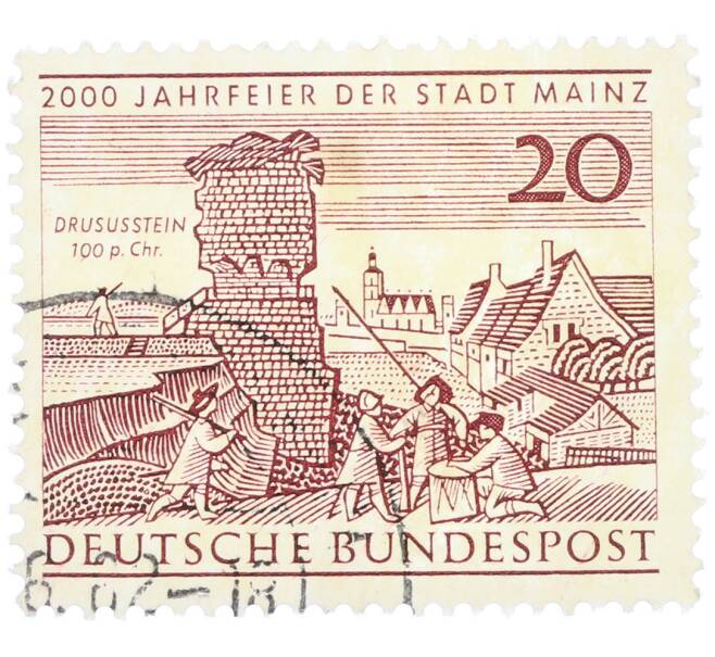 Почтовая марка 20 пфеннигов 1962 года Западная Германия (ФРГ) «2000-летие города Майнца» (Артикул: T11-36438) — Фото №1