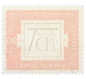Почтовая марка 30 пфеннигов 1971 года Западная Германия (ФРГ) «500-летие со дня рождения Альбрехта Дюрера» — Фото №2