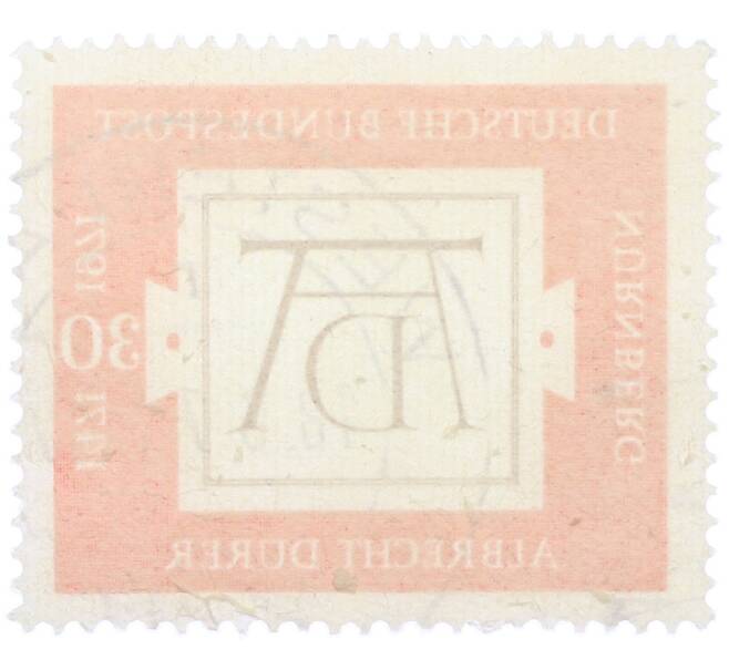 Почтовая марка 30 пфеннигов 1971 года Западная Германия (ФРГ) «500-летие со дня рождения Альбрехта Дюрера» (Артикул: T11-36453) — Фото №2