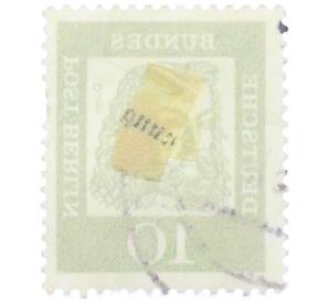 Почтовая марка 10 пфеннигов 1961 года Западная Германия (ФРГ) «Выдающиеся немцы — Альбрехт Дюрер» — Фото №2