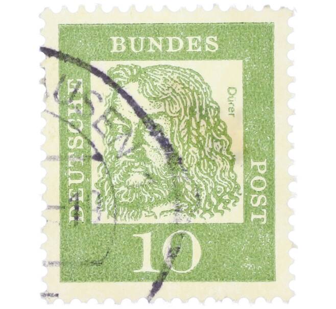 Почтовая марка 10 пфеннигов 1961 года Западная Германия (ФРГ) «Выдающиеся немцы — Альбрехт Дюрер» (Артикул: T11-36495) — Фото №1