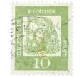 Почтовая марка 10 пфеннигов 1961 года Западная Германия (ФРГ) «Выдающиеся немцы — Альбрехт Дюрер» (Артикул: T11-36497) — Фото №1