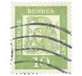 Почтовая марка 10 пфеннигов 1961 года Западная Германия (ФРГ) «Выдающиеся немцы — Альбрехт Дюрер» (Артикул: T11-36501) — Фото №1