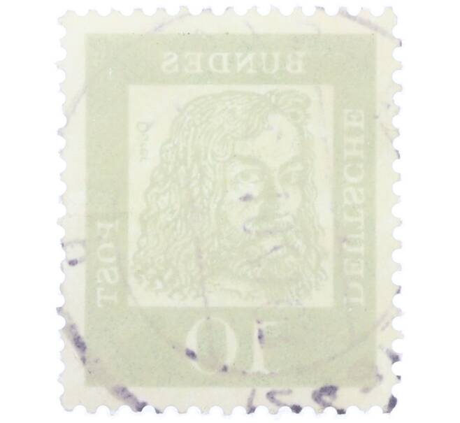 Почтовая марка 10 пфеннигов 1961 года Западная Германия (ФРГ) «Выдающиеся немцы — Альбрехт Дюрер» (Артикул: T11-36502) — Фото №2