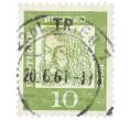 Почтовая марка 10 пфеннигов 1961 года Западная Германия (ФРГ) «Выдающиеся немцы — Альбрехт Дюрер» (Артикул: T11-36514) — Фото №1